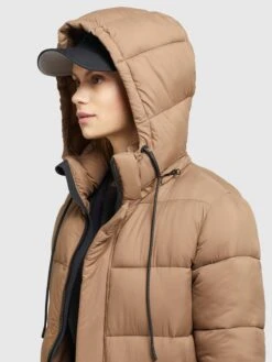 Khujo Manteaux Dhiver Manteau D’hiver Julina Femme Noisette -Khujo Soldes Magasin 58b447d52e7107712098cd6f3432f7b3