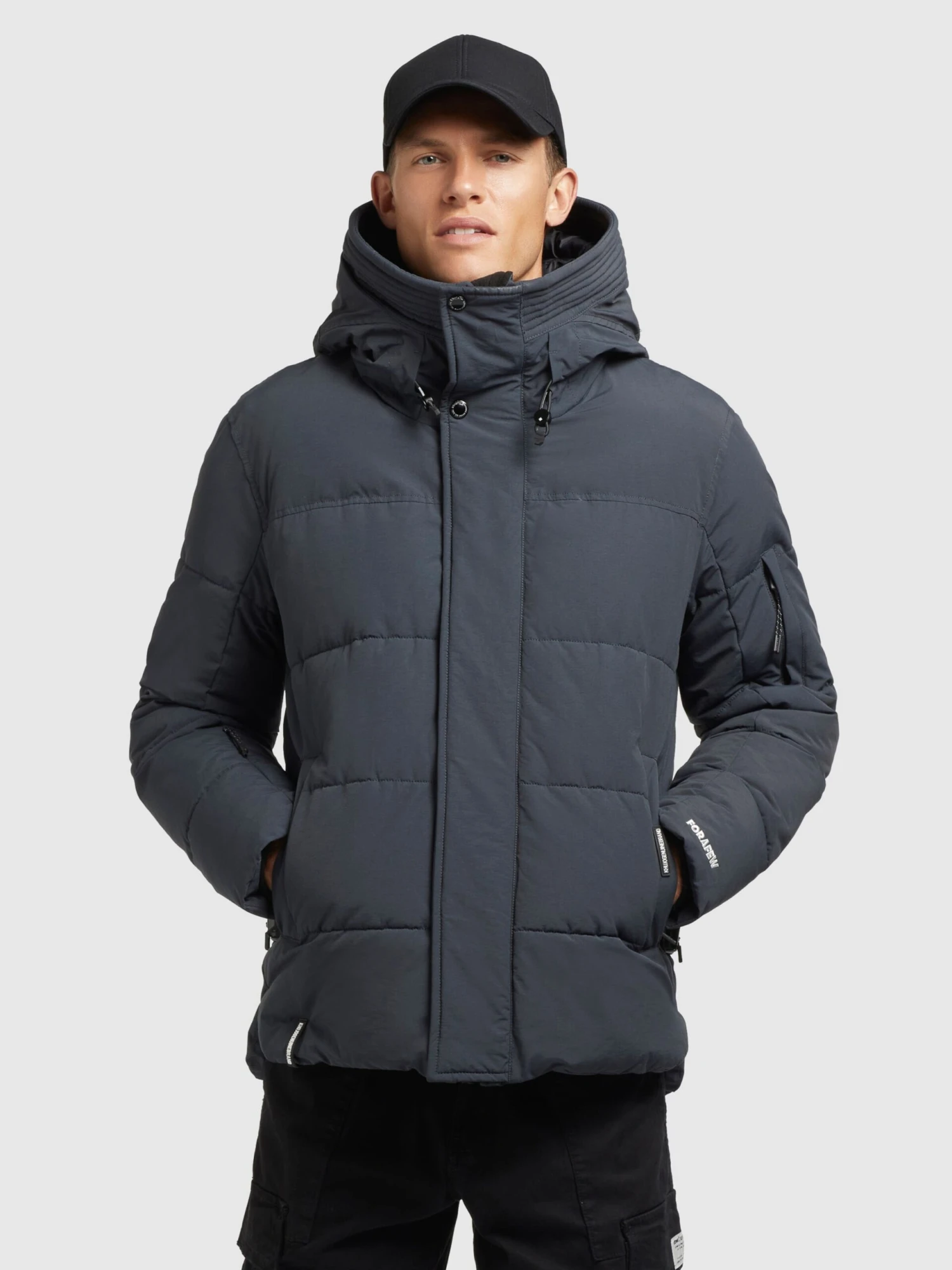 Khujo Vestes Dhiver Veste D’hiver Barat Homme Bleu-gris 4 Khujo Vestes Dhiver Veste D’hiver Barat Homme Bleu-gris – Image 2