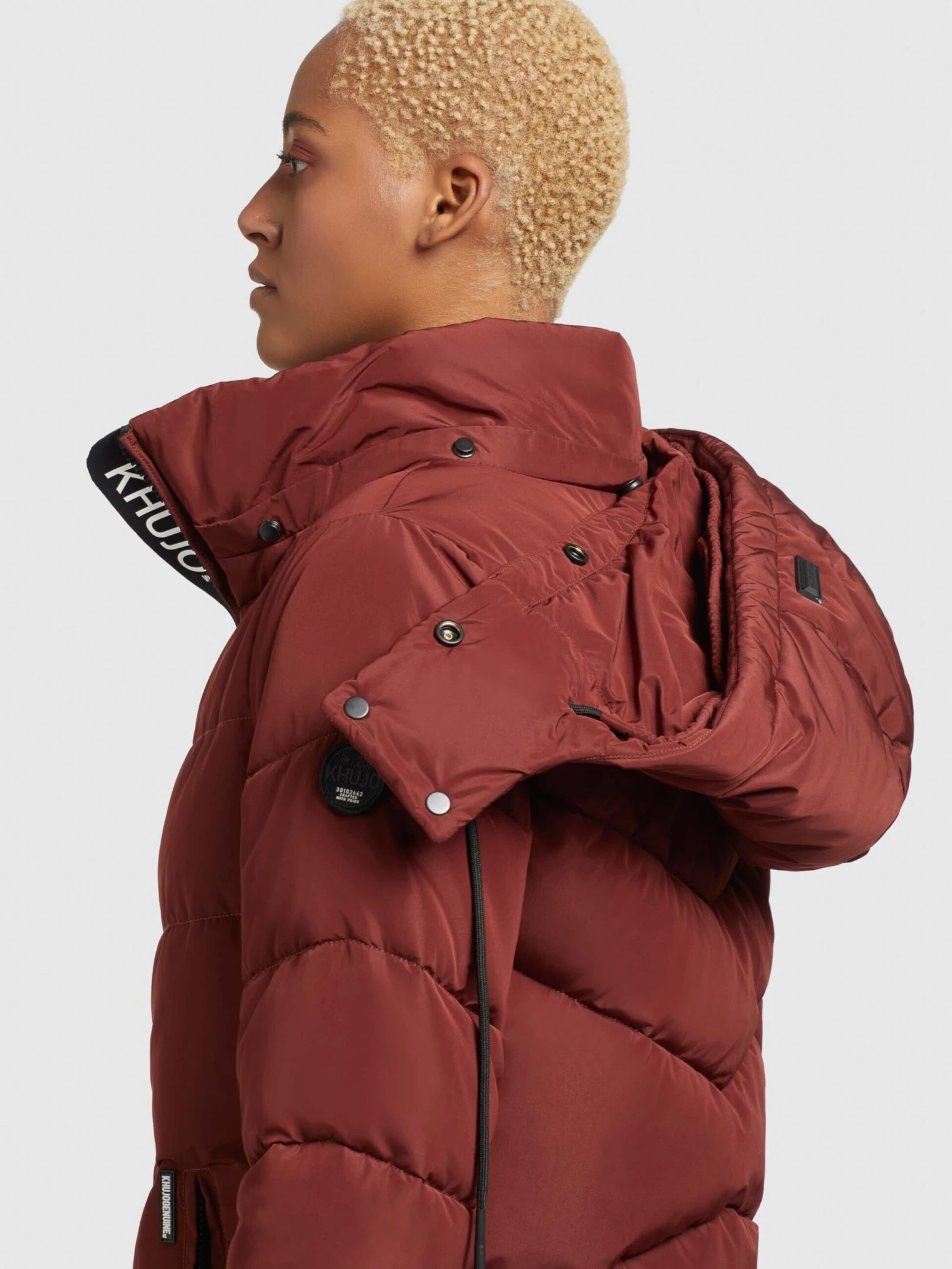 Khujo Manteaux Dhiver Manteau D’hiver Huba Femme Rouge Carmin 10 Khujo Manteaux Dhiver Manteau D’hiver Huba Femme Rouge Carmin – Image 8