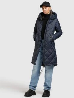 Khujo Manteaux De Mi-saison Manteau Mi-saison Zarita Femme Bleu Foncé -Khujo Soldes Magasin 5bb82c77c1c6a9f1447cd175e895a3cd