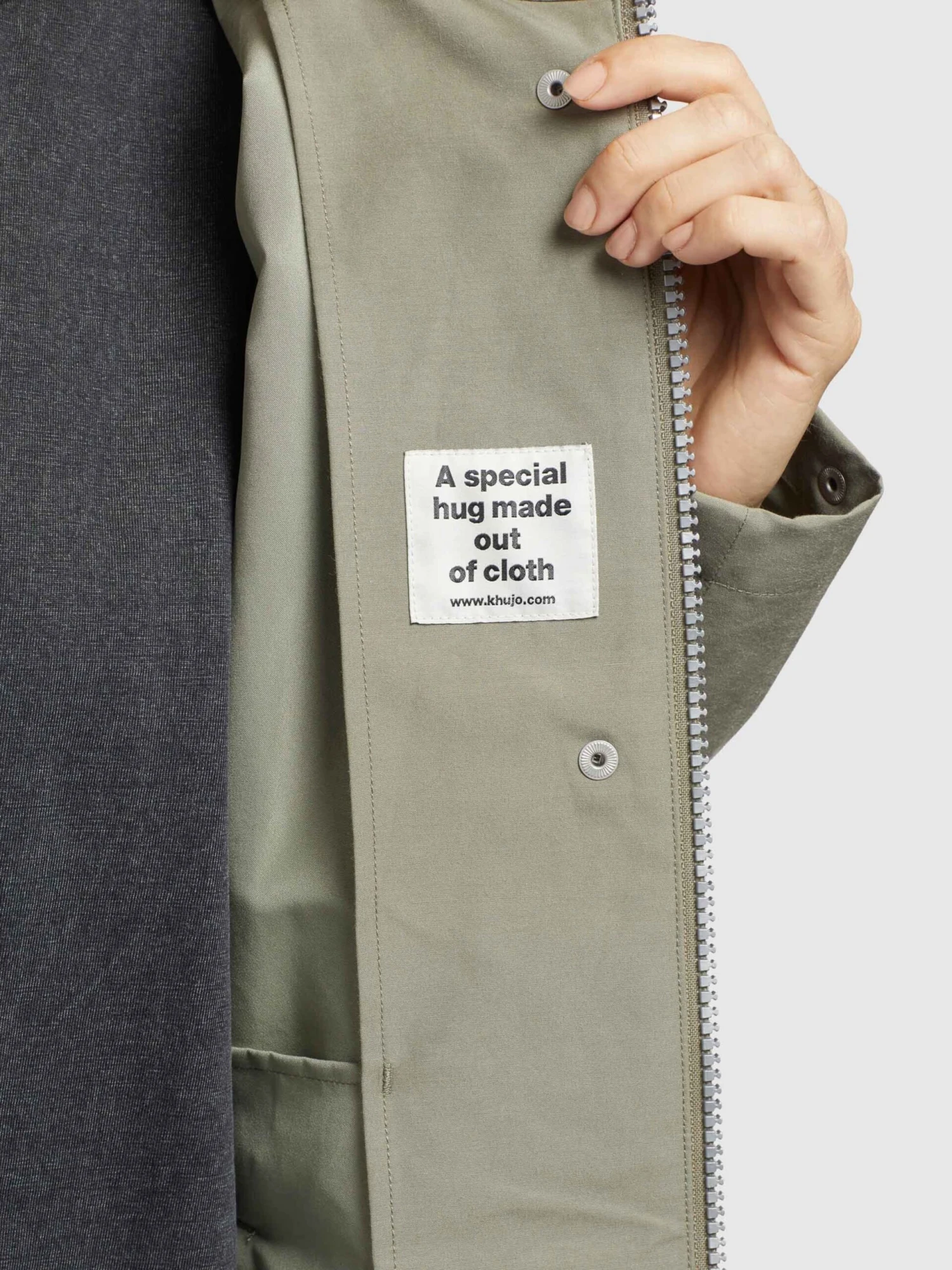 Khujo Manteaux De Mi-saison Manteau Mi-saison Artisa Femme Gris / Vert 9 Khujo Manteaux De Mi-saison Manteau Mi-saison Artisa Femme Gris / Vert – Image 7