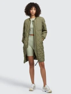 Khujo Manteaux De Mi-saison Manteau Mi-saison Mary Femme Olive -Khujo Soldes Magasin 61c43612e720ec958b2da64ce4d1e639