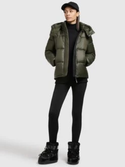 Khujo Vestes Dhiver Veste D’hiver Valona Femme Vert Foncé -Khujo Soldes Magasin 633ff81d13e124c20a685fb6f63902ba