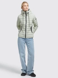 Khujo Vestes De Mi-saison Veste Mi-saison LOVINA4 Femme Vert -Khujo Soldes Magasin 635034d8ca2015217bc022685409ce07