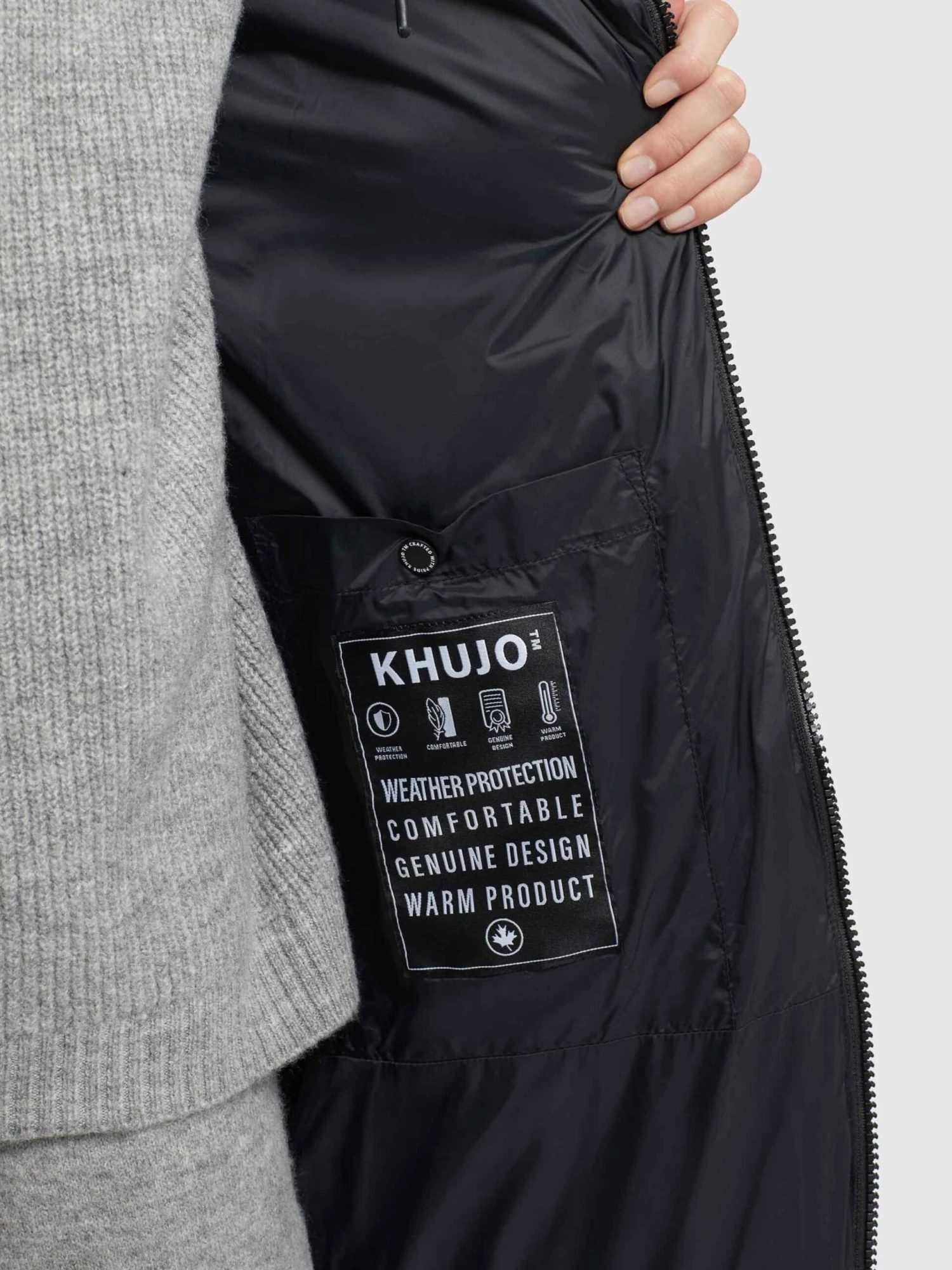 Khujo Manteaux Dhiver Manteau D’hiver TUULA Femme Noir 10 Khujo Manteaux Dhiver Manteau D’hiver TUULA Femme Noir – Image 8