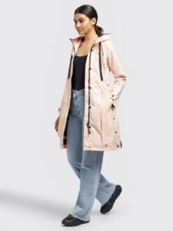 Khujo Manteaux De Pluie Manteau Mi-saison ALECIA Femme Abricot -Khujo Soldes Magasin 6875f637caac88722ba3d4e4879e2691