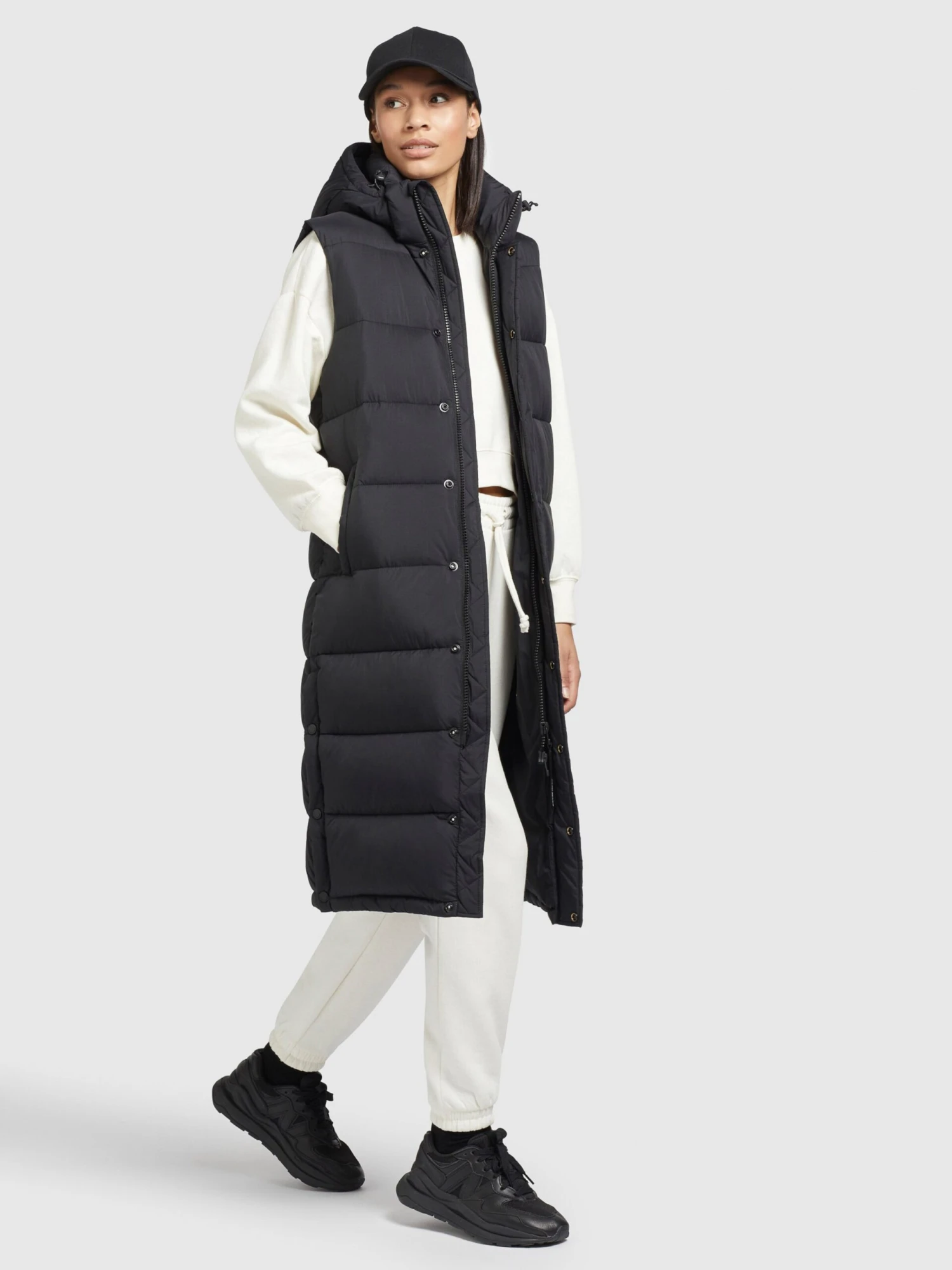 Khujo Vestes Sans Manches Gilet Magneta Femme Noir 8 Khujo Vestes Sans Manches Gilet Magneta Femme Noir – Image 6