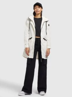 Khujo Manteaux De Mi-saison Manteau Mi-saison Games2 Femme Blanc -Khujo Soldes Magasin 70b8cd4daaa7534337809001dfe2e262