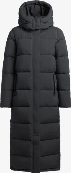 Khujo Manteaux Dhiver Manteau D’hiver Femme Noir