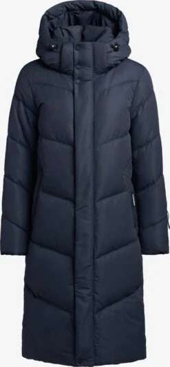 Khujo Manteaux Dhiver Manteau D’hiver Torino 3 Femme Bleu Foncé