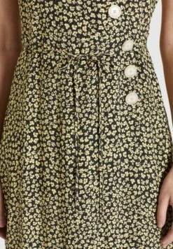 Khujo Robes Fluides Robe-chemise Porgy Femme Jaune Pastel / Noir -Khujo Soldes Magasin 7955cee76a36ad88910e3d6379ba4936