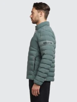 Khujo Vestes De Mi-saison Veste Mi-saison Percy Matt Homme Jade -Khujo Soldes Magasin 7a04342412de944023dac3c5e6459be6
