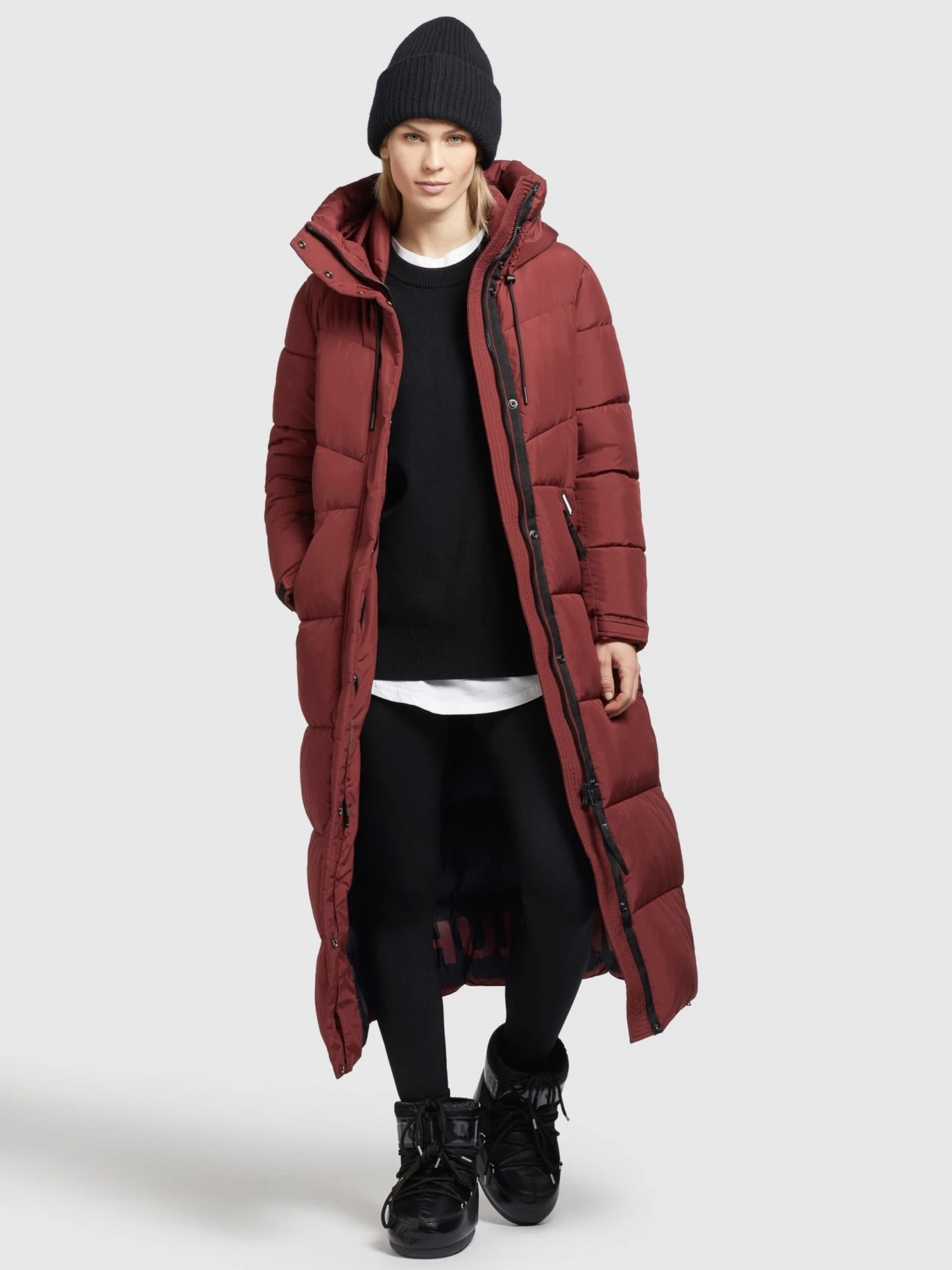 Khujo Manteaux Dhiver Manteau D’hiver Shimanta 2 Femme Rouge Rouille 5 Khujo Manteaux Dhiver Manteau D’hiver Shimanta 2 Femme Rouge Rouille – Image 3