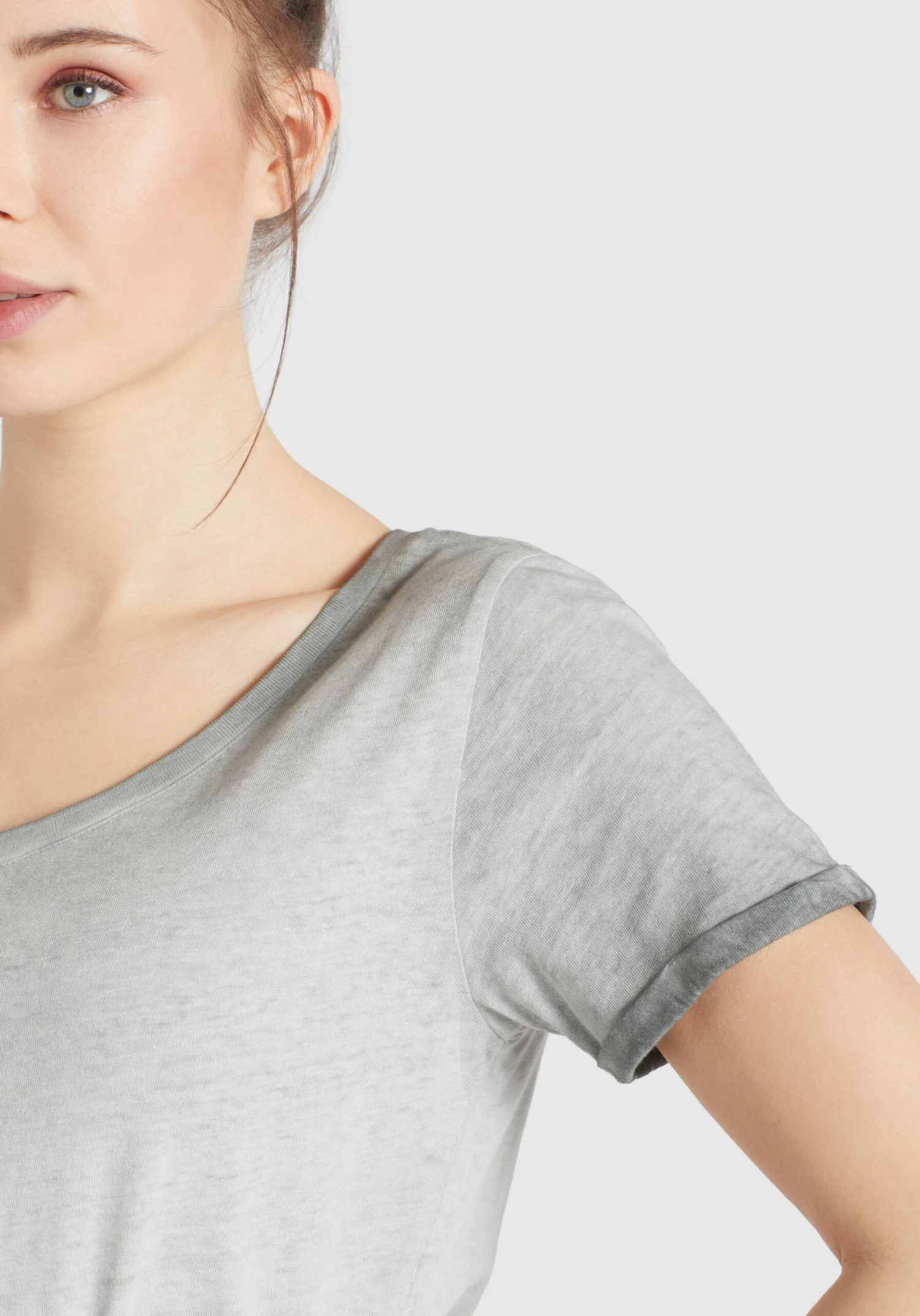 Khujo T-shirts T-shirt Baru Femme Gris 8 Khujo T-shirts T-shirt Baru Femme Gris – Image 6