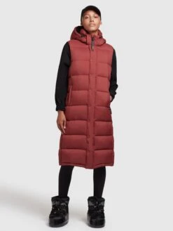 Khujo Vestes Sans Manches Gilet Magneta Femme Rouge Rouille -Khujo Soldes Magasin 7ec3252d02c33aca24b8bbcd3a0b4931