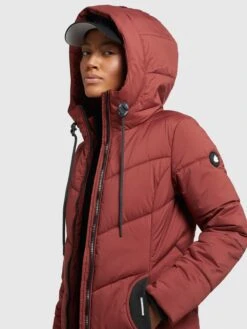 Khujo Manteaux De Mi-saison Manteau Mi-saison Aribay Femme Rouge Rouille -Khujo Soldes Magasin 834eeea42530509a149d302c10099e22