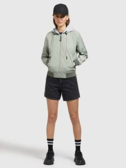 Khujo Vestes De Mi-saison Veste Mi-saison PERSEE Femme Vert Pastel -Khujo Soldes Magasin 85078f70fc448d4b371d586315fb0a36