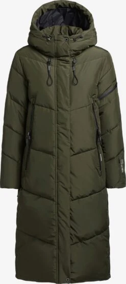 Khujo Manteaux Dhiver Manteau D’hiver SONJE4 Femme Vert Foncé