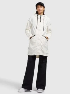 Khujo Manteaux De Mi-saison Manteau Mi-saison Games2 Femme Blanc -Khujo Soldes Magasin 873c313906e638f571337d74d7891b0a