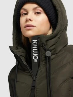 Khujo Vestes De Mi-saison Veste Mi-saison Stern Femme Kaki -Khujo Soldes Magasin 88482647a36db8dbf0df693a7515d200