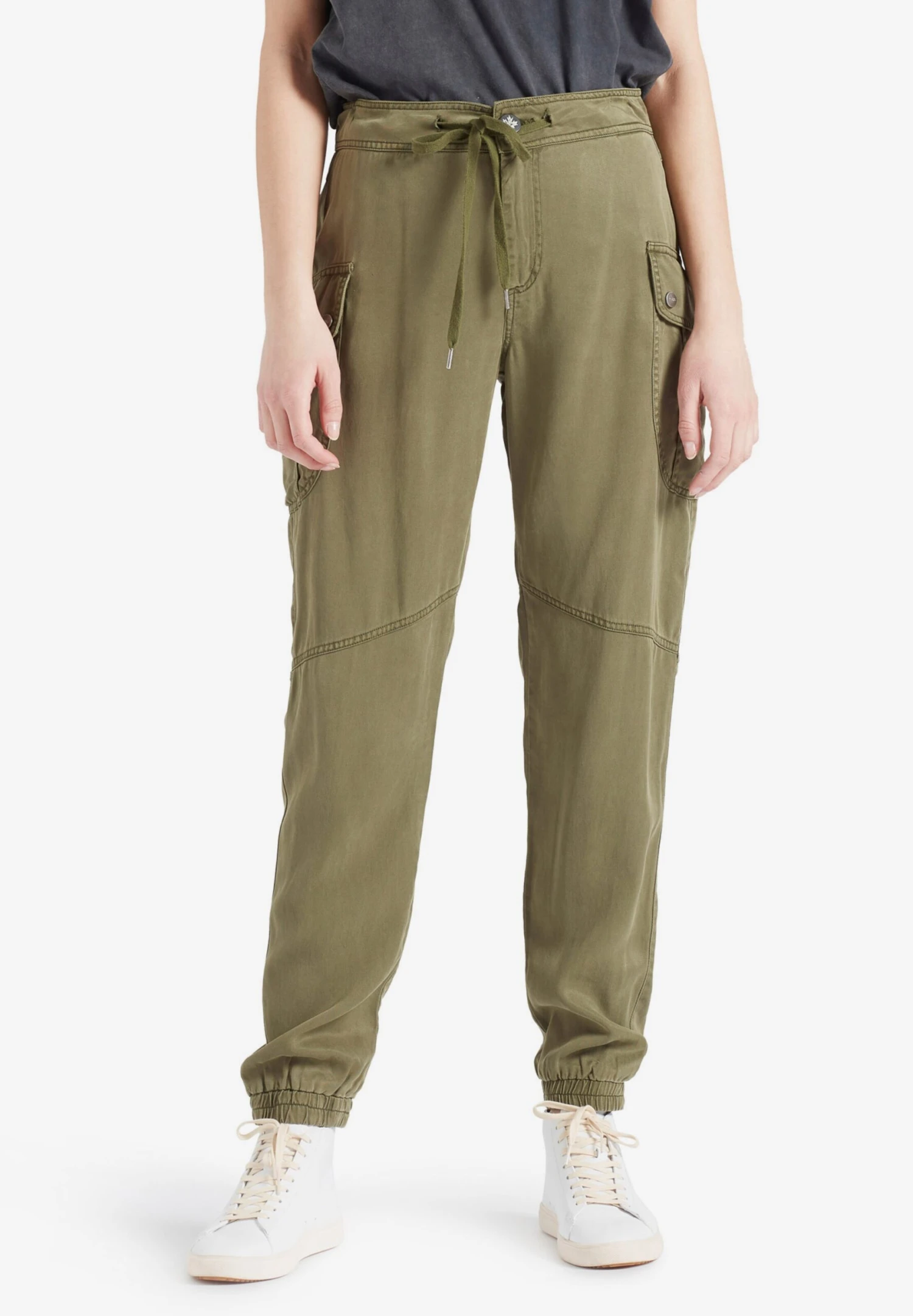 Khujo Pantalons Cargo Effilé Pantalon Cargo Joslin Femme Olive 4 Khujo Pantalons Cargo Effilé Pantalon Cargo Joslin Femme Olive – Image 2