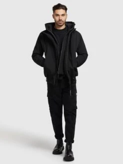 Khujo Vestes Dhiver Veste D’hiver Wayer Homme Noir -Khujo Soldes Magasin 89506dd91203cc6fc8f1810bb72c5b60