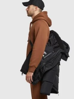 Khujo Vestes Dhiver Veste D’hiver Jedi Homme Noir -Khujo Soldes Magasin 8a95b39ee26ca68bea4bbfa7972c86ce