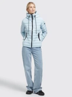 Khujo Vestes De Mi-saison Veste Mi-saison LOVINA4 MATT Femme Bleu Clair -Khujo Soldes Magasin 8b123605f7fde5bb3b0a807c5a464452