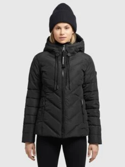 Khujo Vestes De Mi-saison Veste Mi-saison Stern Femme Noir -Khujo Soldes Magasin 8d0611f9fb599850e857c32e6f9588d3
