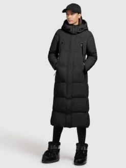 Khujo Manteaux De Mi-saison Manteau Mi-saison Melona Femme Noir -Khujo Soldes Magasin 8d298777f2d691999e154d6d75a5d38f