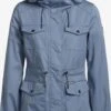 Khujo Parkas Parka Mi-saison ELST Femme Bleu -Khujo Soldes Magasin 8f231941a5ef4b251888508390b56ab2