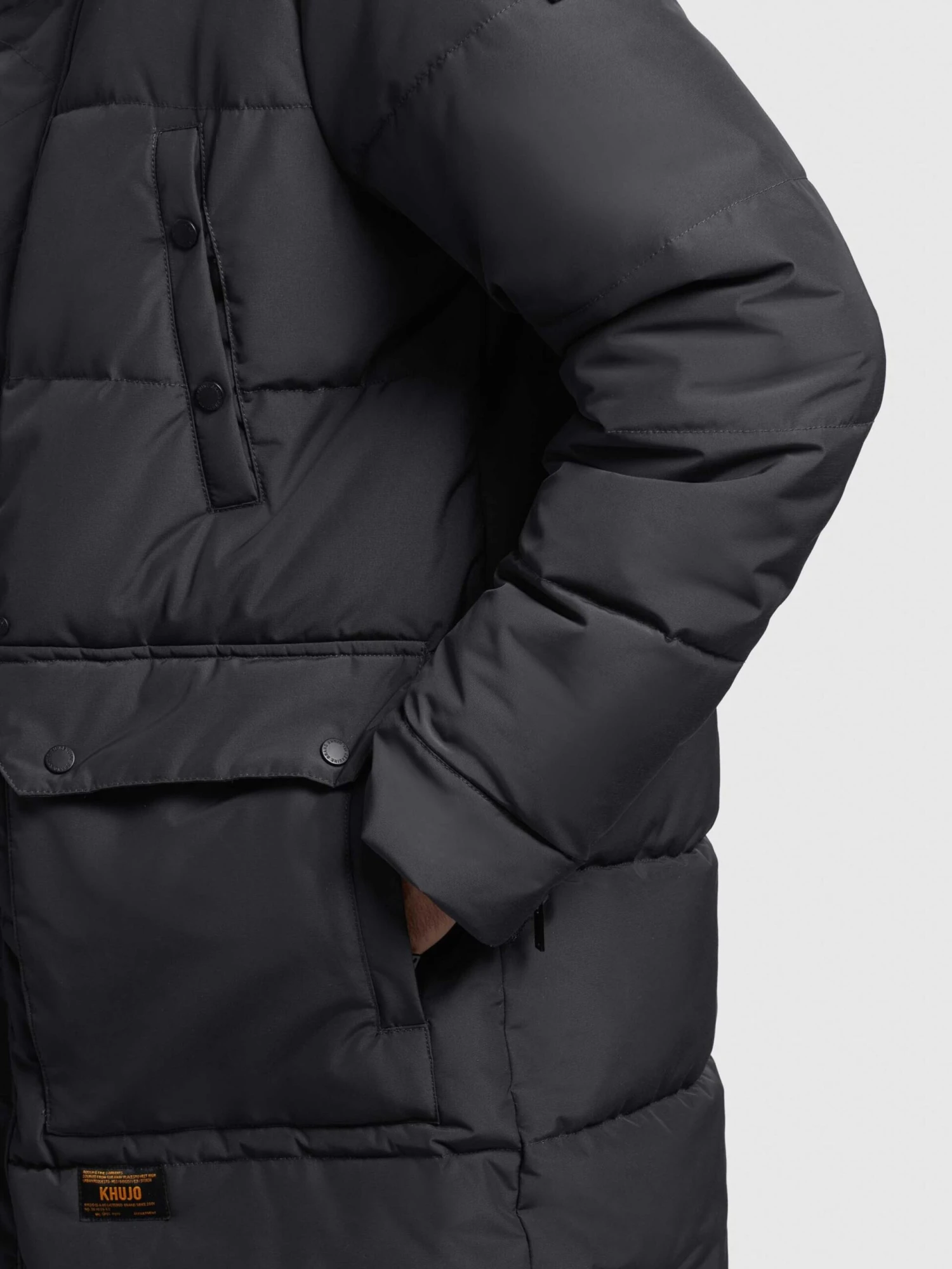 Khujo Vestes Dhiver Veste D’hiver Vivas Homme Gris Foncé 10 Khujo Vestes Dhiver Veste D’hiver Vivas Homme Gris Foncé – Image 8