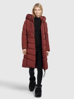 Khujo Manteaux De Mi-saison Manteau Mi-saison Klayd Femme Rouge Foncé -Khujo Soldes Magasin 9211c07f13b63ab1c31e3949e461b48c