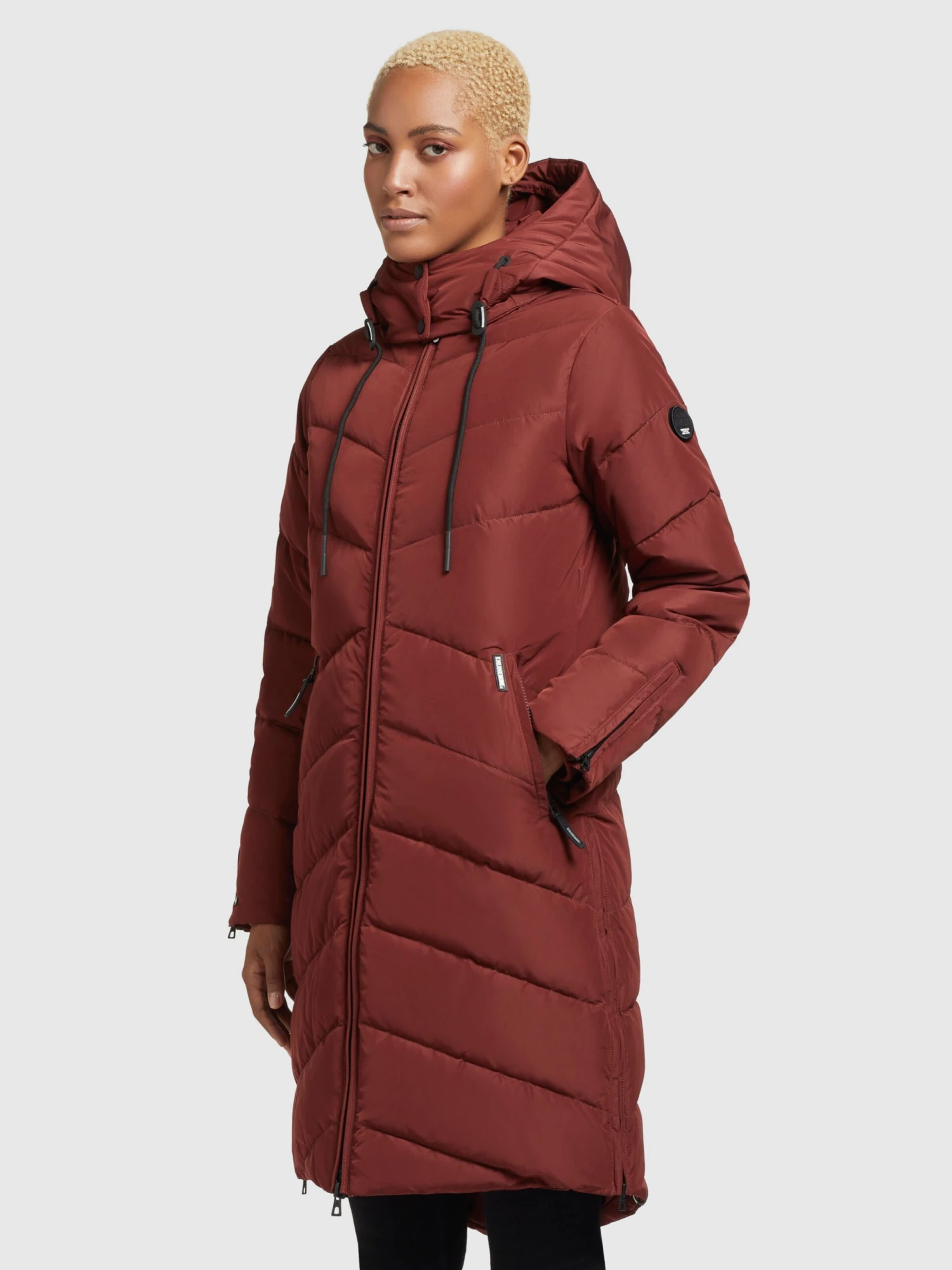 Khujo Manteaux Dhiver Manteau D’hiver Huba Femme Rouge Carmin 7 Khujo Manteaux Dhiver Manteau D’hiver Huba Femme Rouge Carmin – Image 5