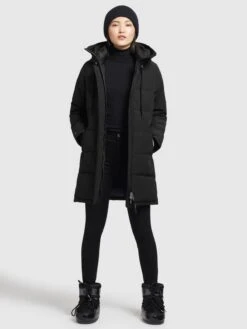 Khujo Manteaux Courts Manteau D’hiver Mats Femme Noir -Khujo Soldes Magasin 932bf13b7c06bc08dfa13580b822f909