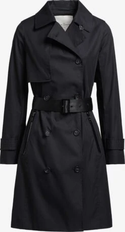 Khujo Trenchs Manteau Mi-saison Sarina Femme Noir