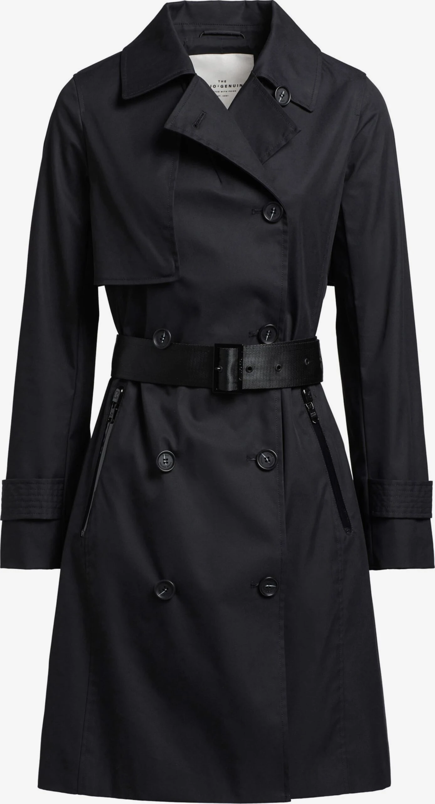 Khujo Trenchs Manteau Mi-saison Sarina Femme Noir 3 Khujo Trenchs Manteau Mi-saison Sarina Femme Noir