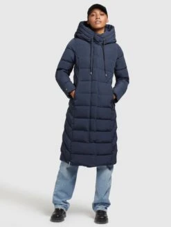 Khujo Manteaux Dhiver Manteau D’hiver Gamber Femme Bleu Foncé -Khujo Soldes Magasin 9382ca7163af4de96d1052558db7f837