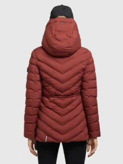 Khujo Vestes De Mi-saison Veste Mi-saison Noomi Femme Rouge Rouille -Khujo Soldes Magasin 94e411f9bf1c4ccc1cd01510a93b0d76