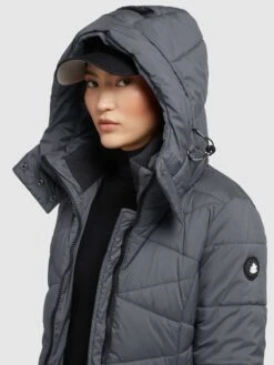 Khujo Manteaux De Mi-saison Manteau Mi-saison Fitt Light Femme Gris Foncé -Khujo Soldes Magasin 959775e15a869d9e0a85823ab0496e27