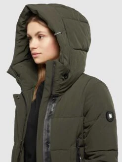 Khujo Manteaux De Mi-saison Manteau Mi-saison Namita Femme Vert Foncé -Khujo Soldes Magasin 96f5a823d0958b6b550181b4d42c5298