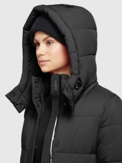 Khujo Manteaux Dhiver Manteau D’hiver EMORIA MATT Femme Noir -Khujo Soldes Magasin 97bc7212f7163d7b9bd1d5b9e2ee03ce
