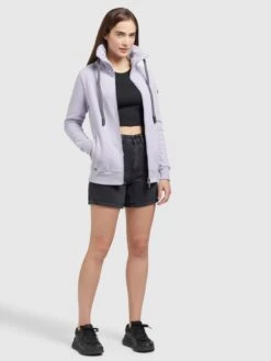 Khujo Sweats Zippés Veste De Survêtement Totsta Femme Lavande -Khujo Soldes Magasin 97cb1274c5d7612cf35cf2fdb673e760