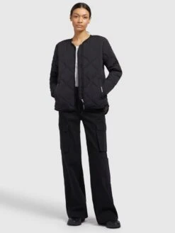 Khujo Vestes De Mi-saison Veste Mi-saison ALMA Femme Noir -Khujo Soldes Magasin 97eaadd48d35aa472ad22da61864b73b