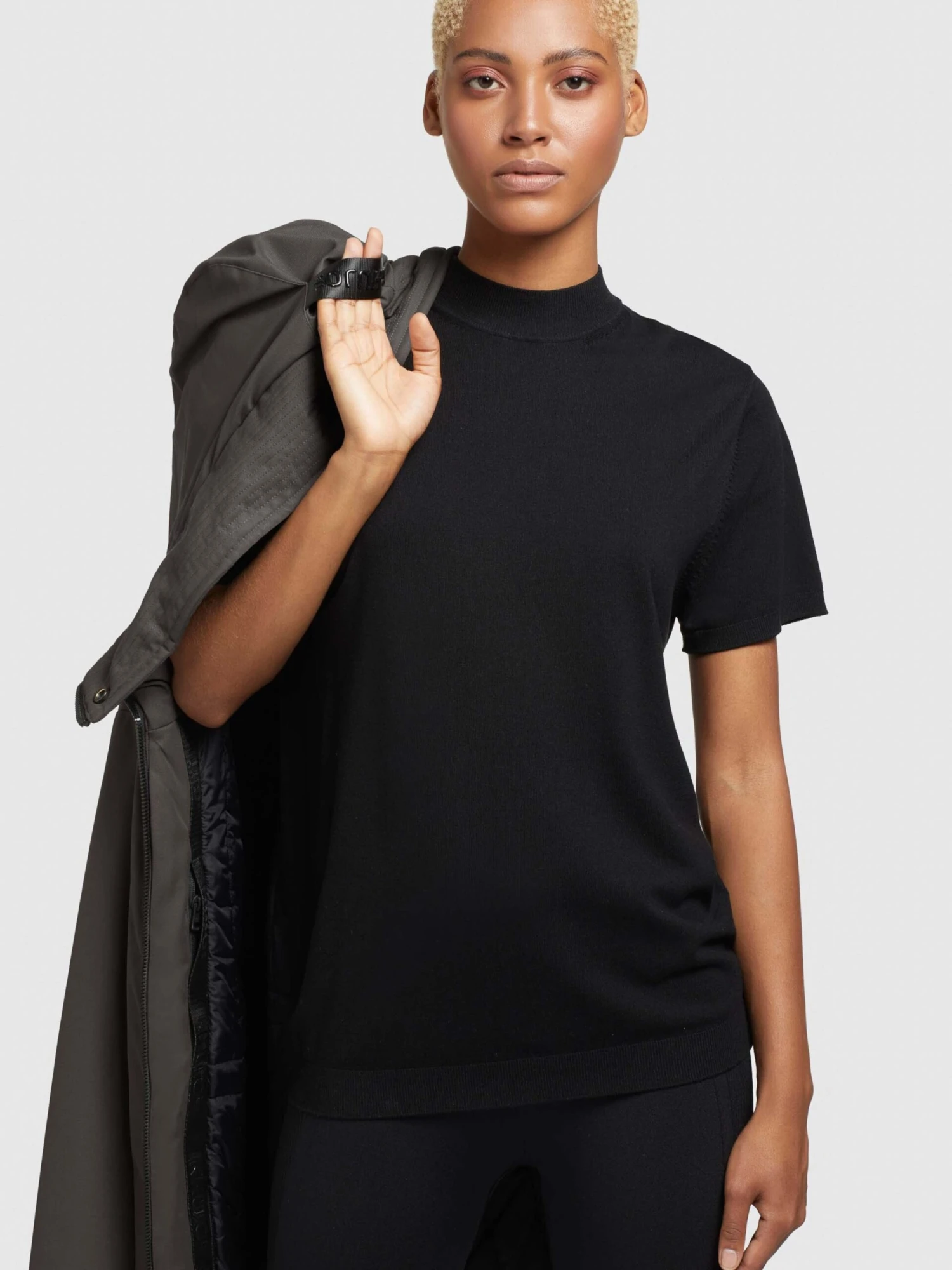 Khujo Manteaux De Mi-saison Manteau Mi-saison LISAD Femme Gris Foncé 10 Khujo Manteaux De Mi-saison Manteau Mi-saison LISAD Femme Gris Foncé – Image 8