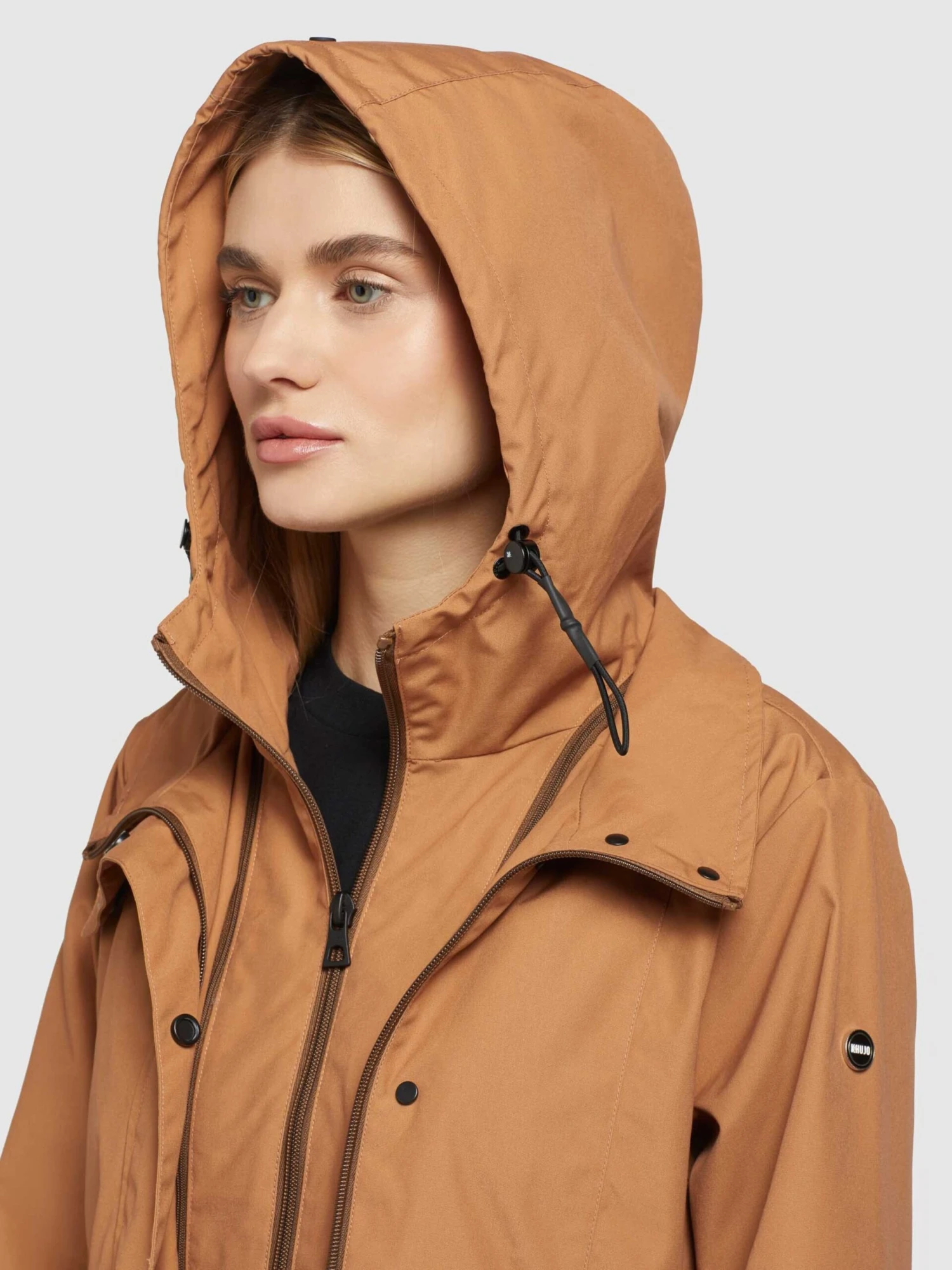 Khujo Parkas Parka Mi-saison FELINA Femme Camel 10 Khujo Parkas Parka Mi-saison FELINA Femme Camel – Image 8