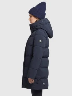 Khujo Manteaux Courts Manteau D’hiver Wente Femme Bleu Foncé -Khujo Soldes Magasin 9a3a6bee640f0972ce95e9688bc031a6