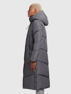 Khujo Manteaux De Mi-saison Manteau Mi-saison Femme Gris Basalte -Khujo Soldes Magasin 9aa9eb17390c265b3a2d42b195d19d32