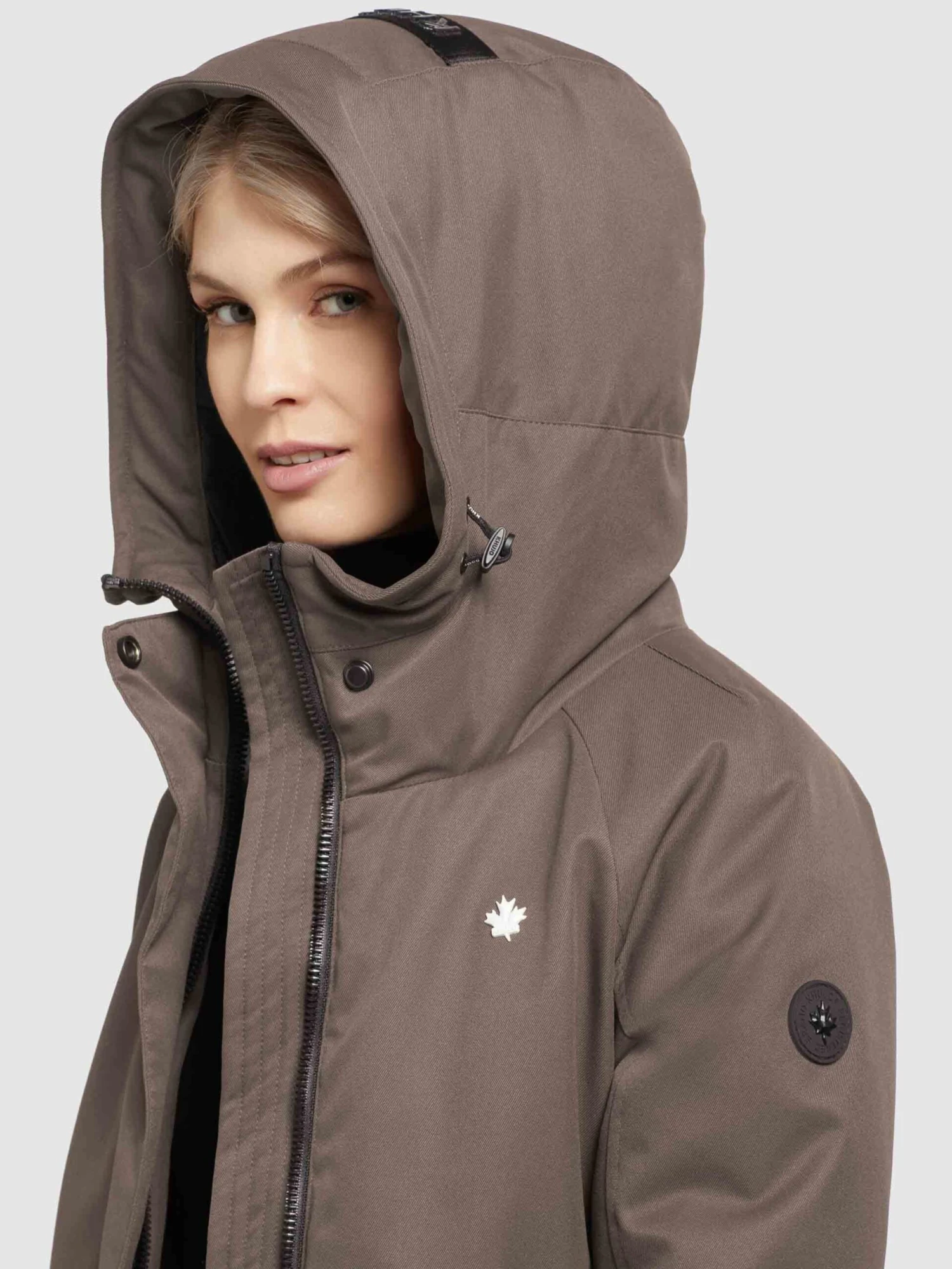 Khujo Parkas Parka Mi-saison LARIA Femme Marron 9 Khujo Parkas Parka Mi-saison LARIA Femme Marron – Image 7