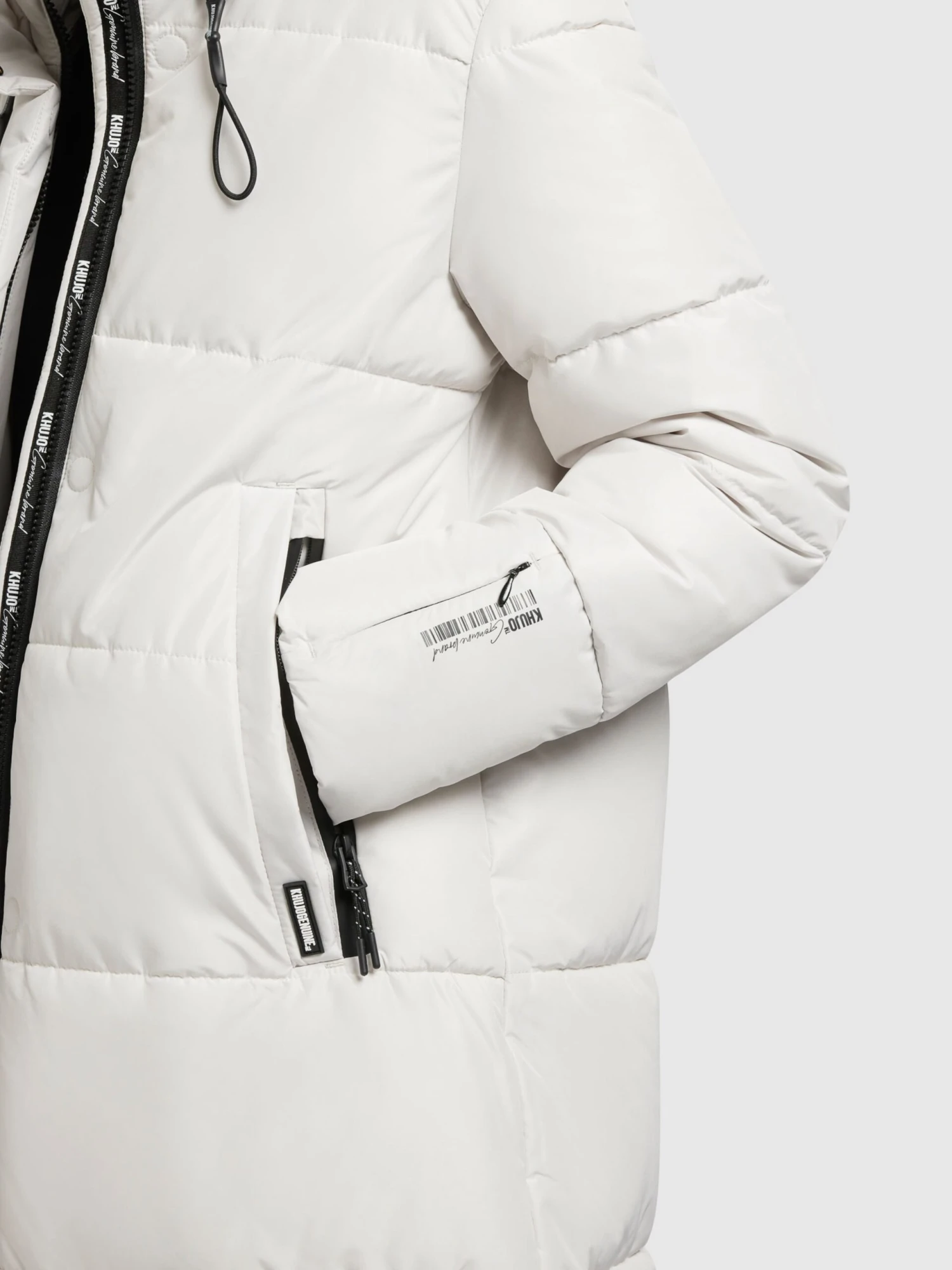 Khujo Manteaux De Mi-saison Manteau Mi-saison Soulani Femme Blanc Cassé 10 Khujo Manteaux De Mi-saison Manteau Mi-saison Soulani Femme Blanc Cassé – Image 8